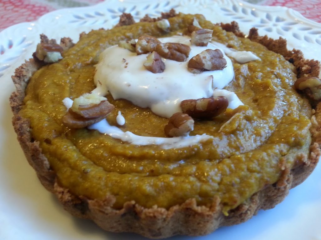 paleo pumpkin tartlet