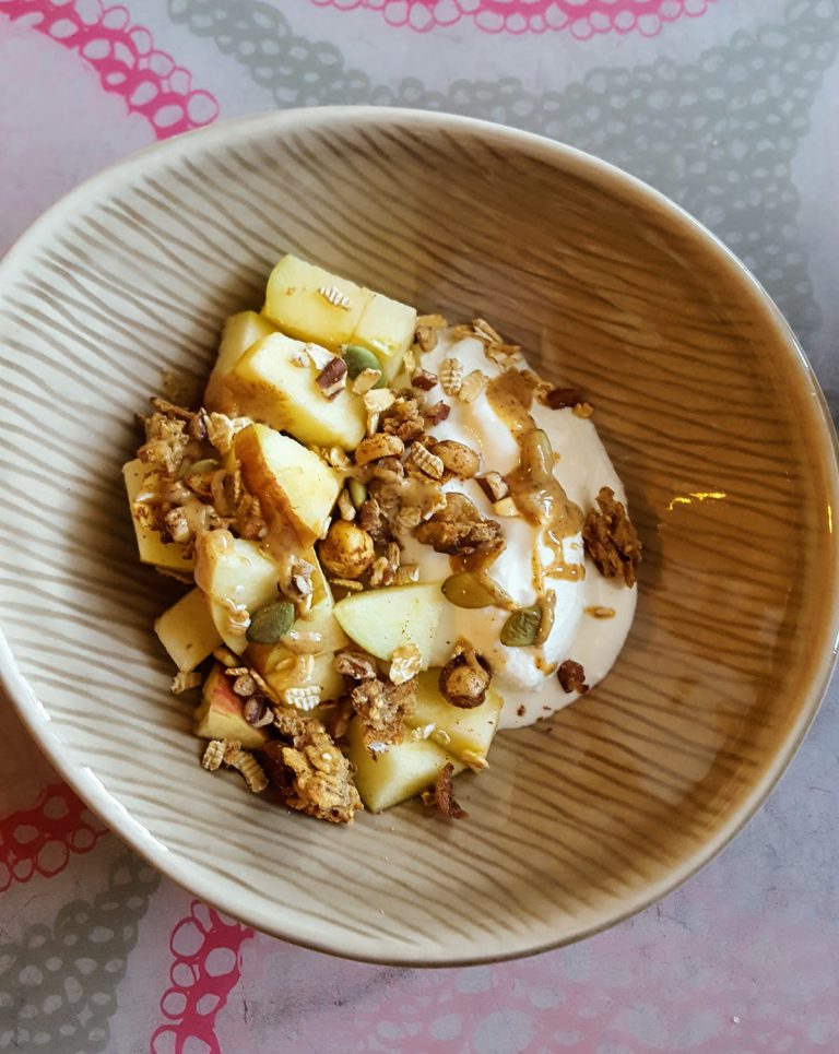 Cinnamon Apple Yogurt Bowl (Grain-free, Vegan, Fruit-sweetened) - The ...