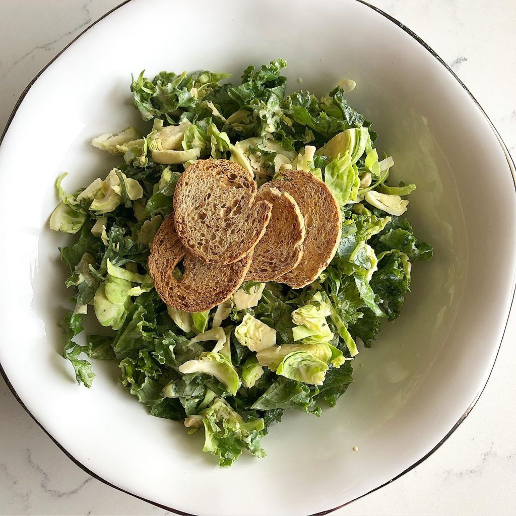 vegan Caesar salad
